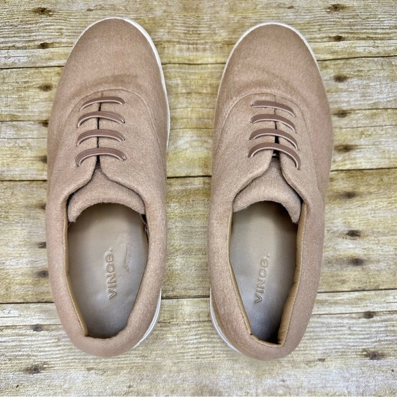 Vince Blair Lace Up Low Top Sneaker Tan Camel Soft - Picture 7 of 12